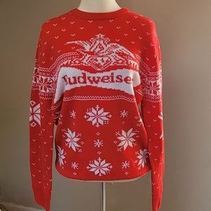 Budweiser ugly Christmas sweater